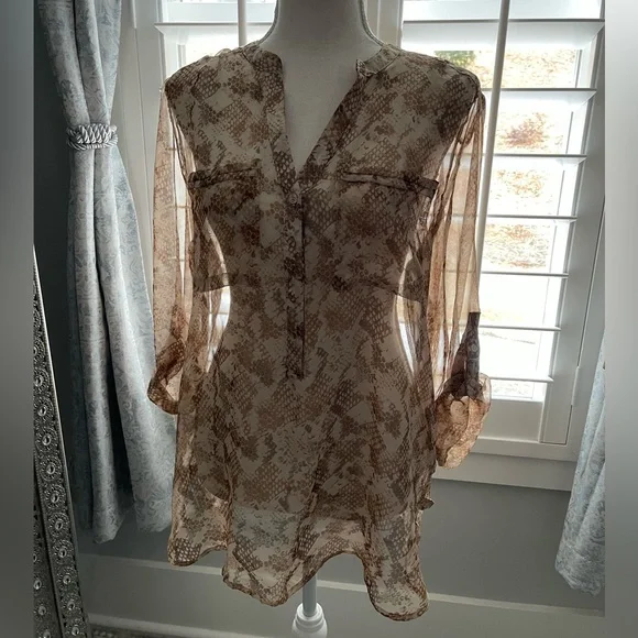 Sheer Animal Print Apt 9 Top - Picture 5 of 5